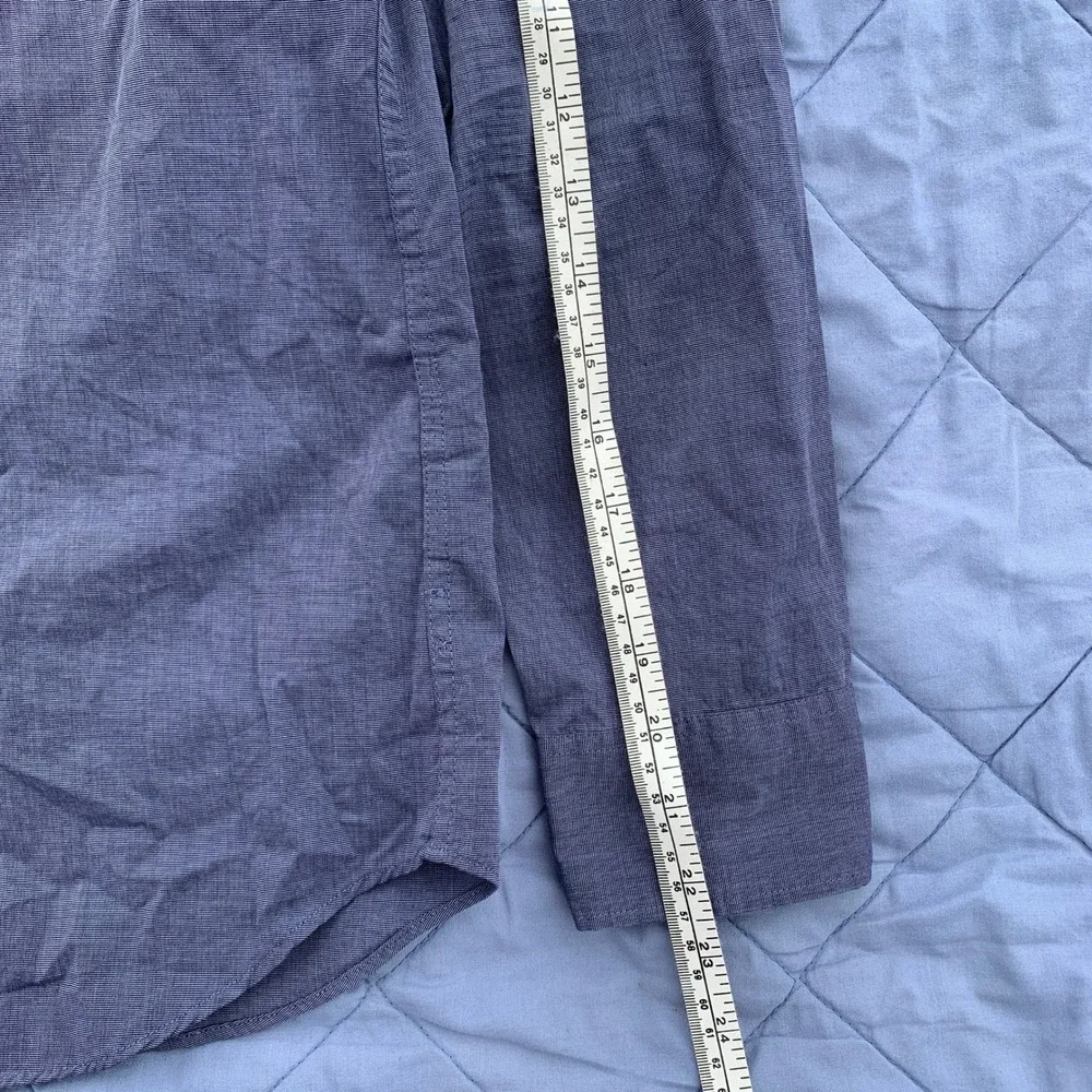 NWT J.Crew slim-fit button-down shirt, 100s 2-ply cotton, blue - medium mens